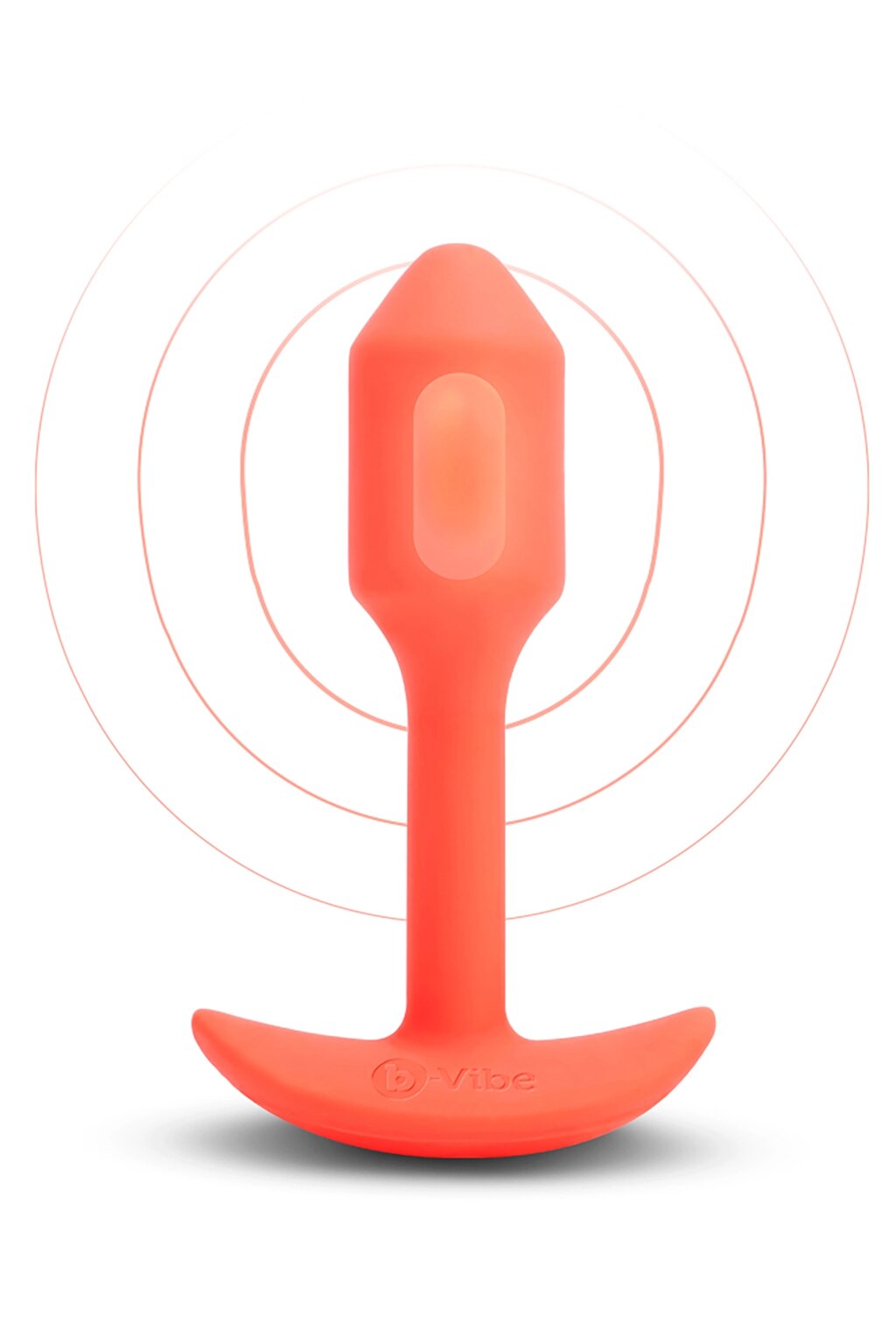 Анальна пробка з вібрацією розмір S B-Vibe Vibrating Snug Plug 1, помаранчева від компанії Інтернет магазин Персик - фото 1