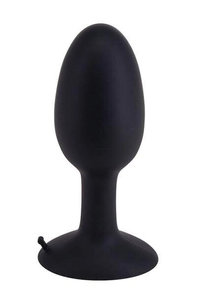 Анальна пробка з внутрішнім кулькою ROLL PLAY LARGE BLACK від компанії Інтернет магазин Персик - фото 1