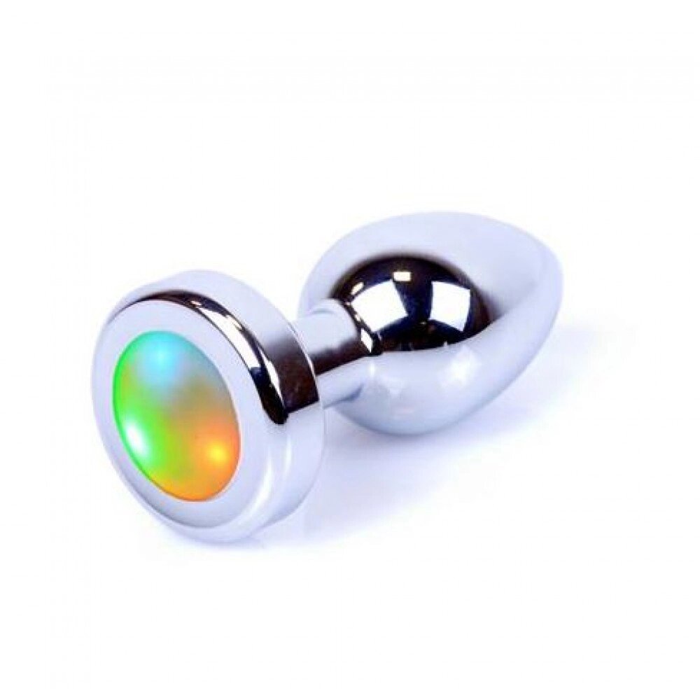 Анальна пробка зі світлодіодом Plug-Jewellery PLUG - Disco Flashlight розмір S від компанії Інтернет магазин Персик - фото 1