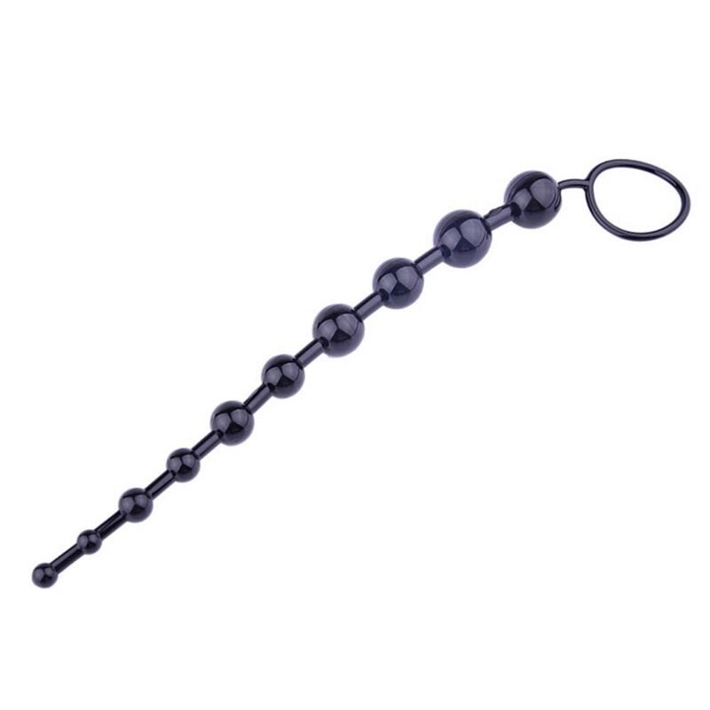 Анальні буси Jelly Anal Beads Black, SKN-ANL033 Black від компанії Інтернет магазин Персик - фото 1