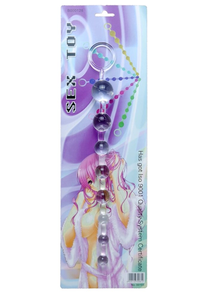 Анальні буси Jelly Anal Beads CRISTAL, BS6700086 від компанії Інтернет магазин Персик - фото 1
