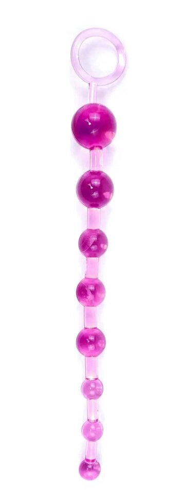 Анальні буси Jelly Anal Beads Purple, SKN-ANL033 Purple від компанії Інтернет магазин Персик - фото 1