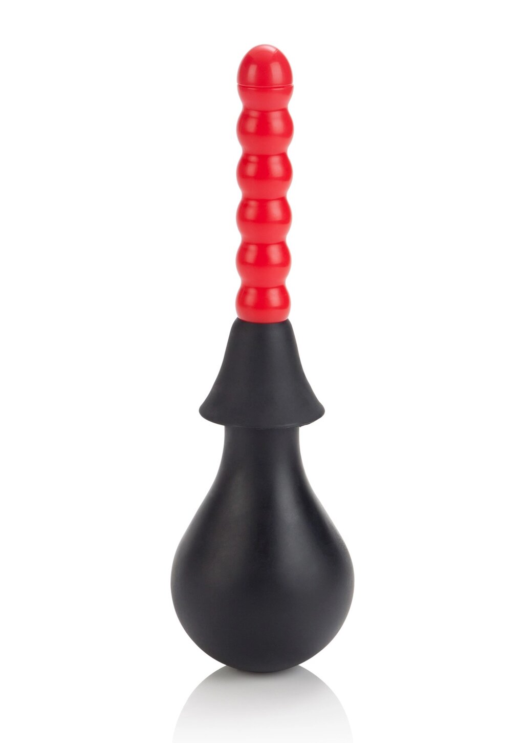 Анальний душ із насадкою ялинкою CalExotics червоно-чорний, 10.2 х 2 см від компанії Інтернет магазин Персик - фото 1