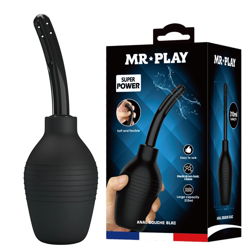 Анальний душ MR PLAY - Anal Douche BLKC (310 ml) від компанії Інтернет магазин Персик - фото 1