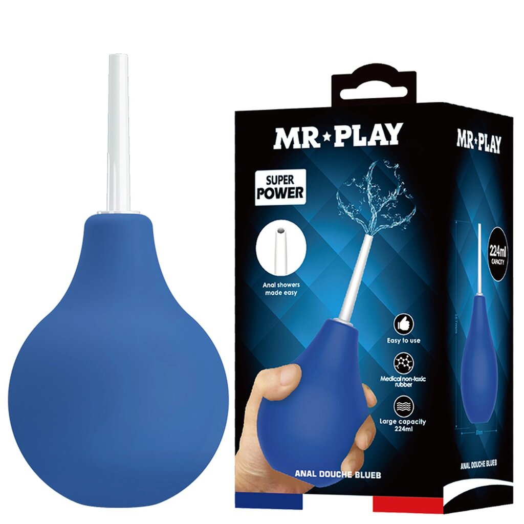 Анальний душ MR PLAY - Anal Douche BLUEB (224 ml), QX-004MR від компанії Інтернет магазин Персик - фото 1