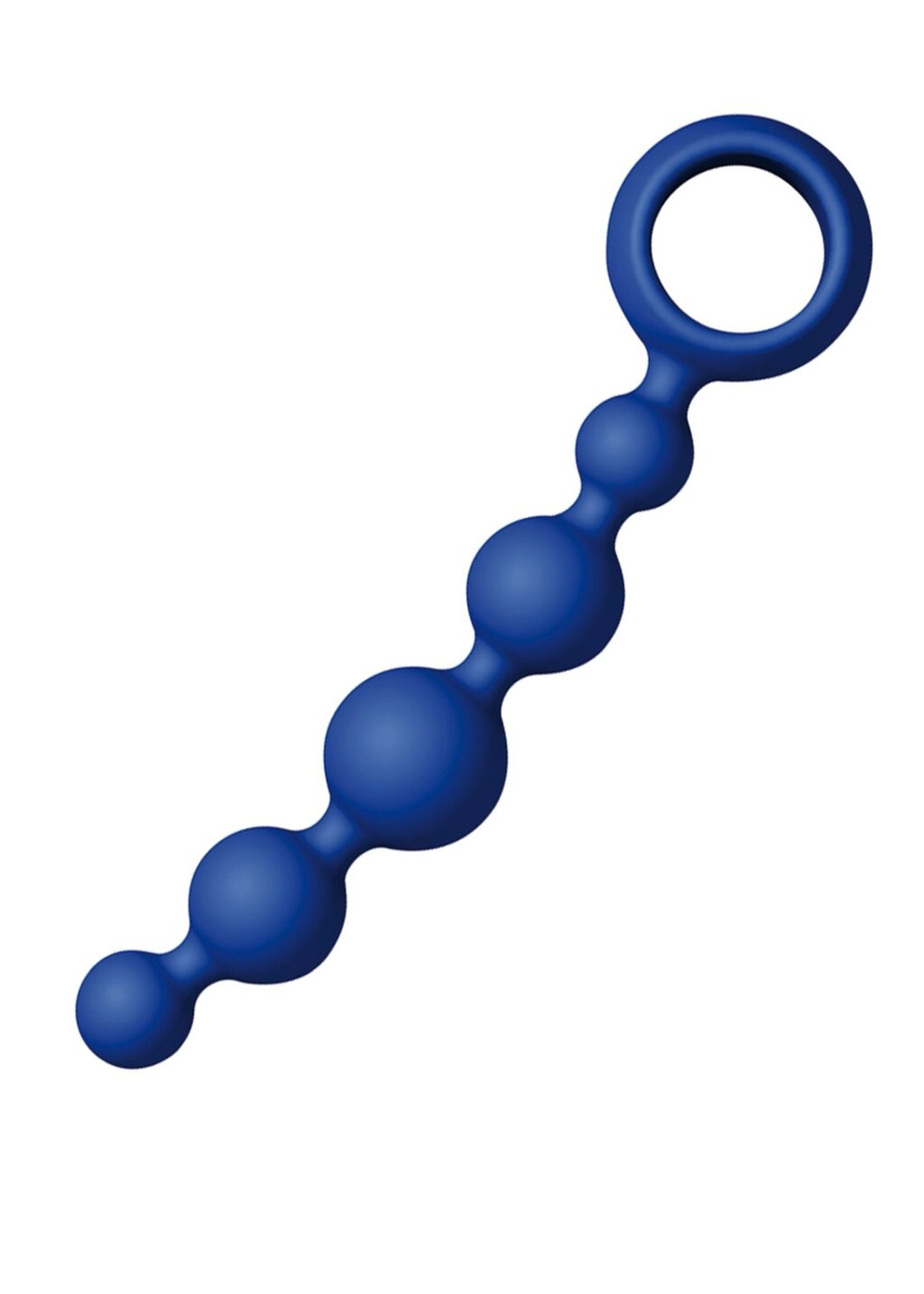 Анальний ланцюжок Joy Division Joyballs anal wave, силіконовий, синій, 17.5 см від компанії Інтернет магазин Персик - фото 1