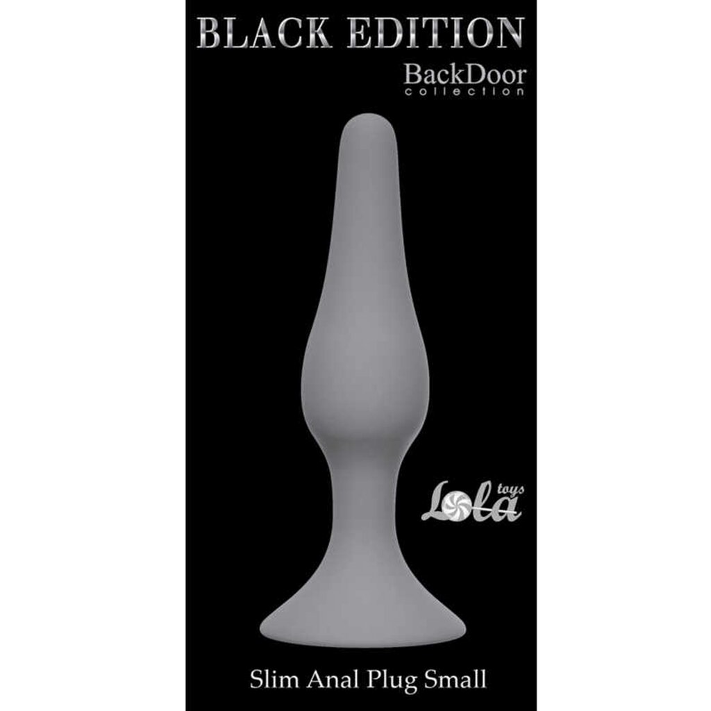 Анальний плаг Black Edition - Slim Anal Plug Small, Grey. 57420703 від компанії Інтернет магазин Персик - фото 1