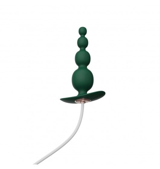 Анальний плаг з вібрацією Qingnan No. 8 Mini Vibrating Anal Beads Green від компанії Інтернет магазин Персик - фото 1