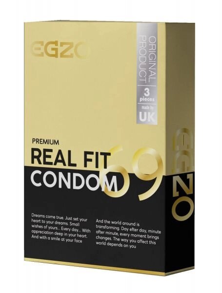 Анатомічні презервативи EGZO "Real fit" від компанії Інтернет магазин Персик - фото 1