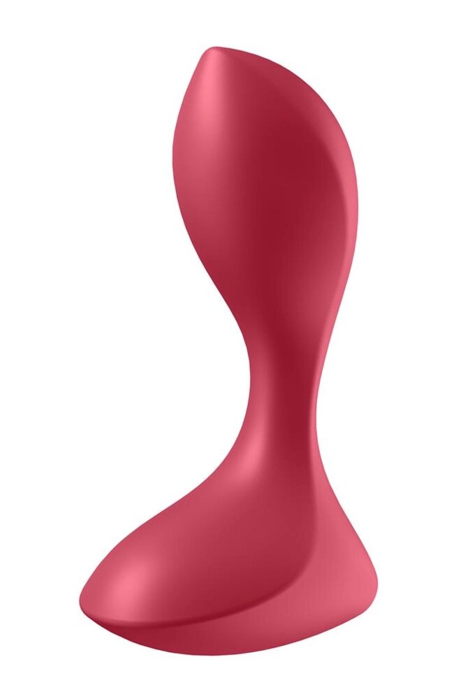 Анатомічний анальний пробку з вібрацією, що задовольняє коханець Backdoor Red від компанії Інтернет магазин Персик - фото 1