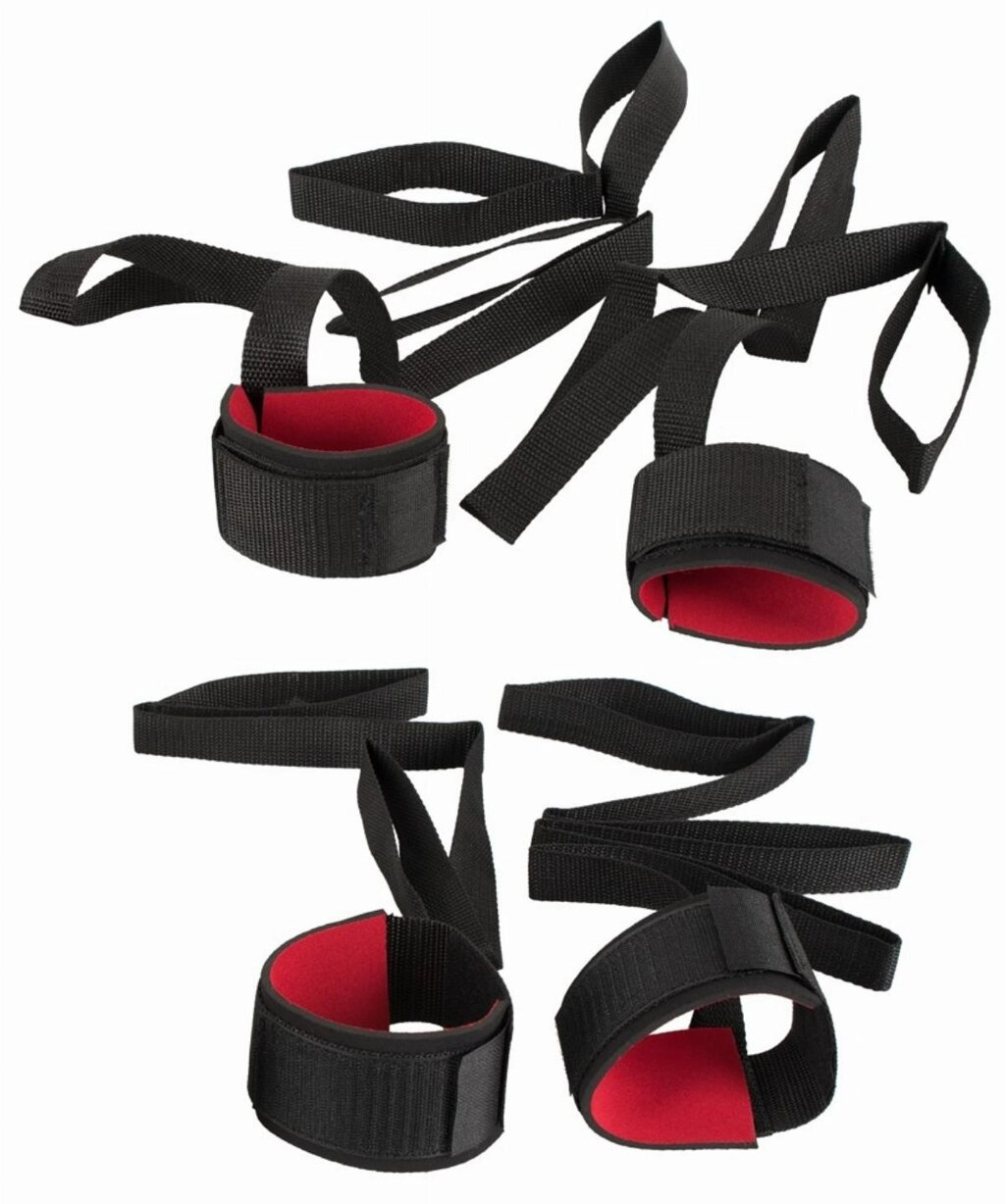 Бандажний набір для фіксації рук та ніг, чорного кольору від компанії Інтернет магазин Персик - фото 1