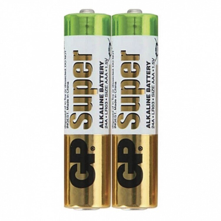 Батарейка лужна GP Super Alkaline LR03 AAA (2 шт) від компанії Інтернет магазин Персик - фото 1
