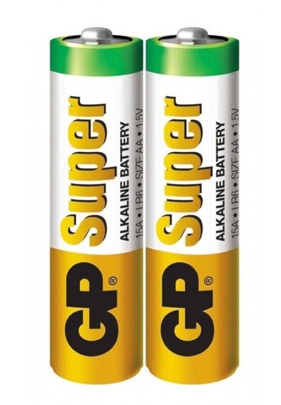 Батарейка лужна GP Super Alkaline LR6 AA (2 шт) від компанії Інтернет магазин Персик - фото 1