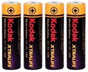 Батарейка лужна Kodak XTRALIFE Alkaline LR6 AA (4 шт) від компанії Інтернет магазин Персик - фото 1