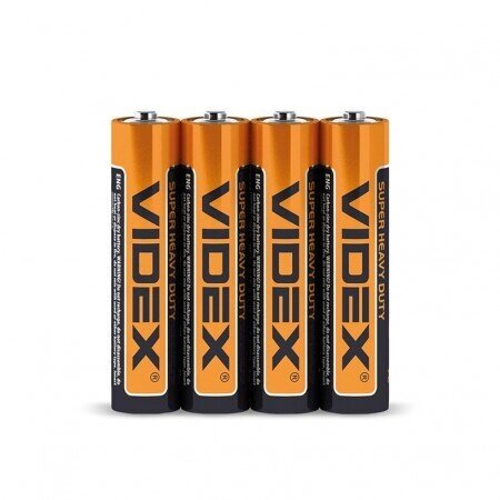 Батарейка сольова Videx Super Heavy Duty R03P AAA ( 4 шт ) від компанії Інтернет магазин Персик - фото 1