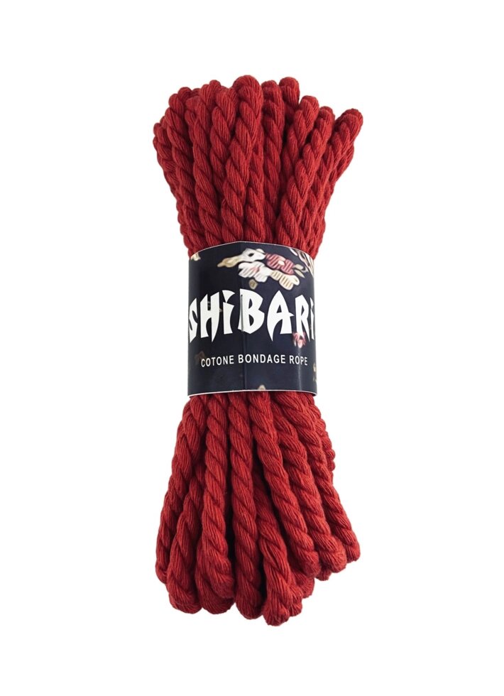 Бавовняна мотузка для шібарі Feral Feelings Shibari Rope, 8 м червона від компанії Інтернет магазин Персик - фото 1