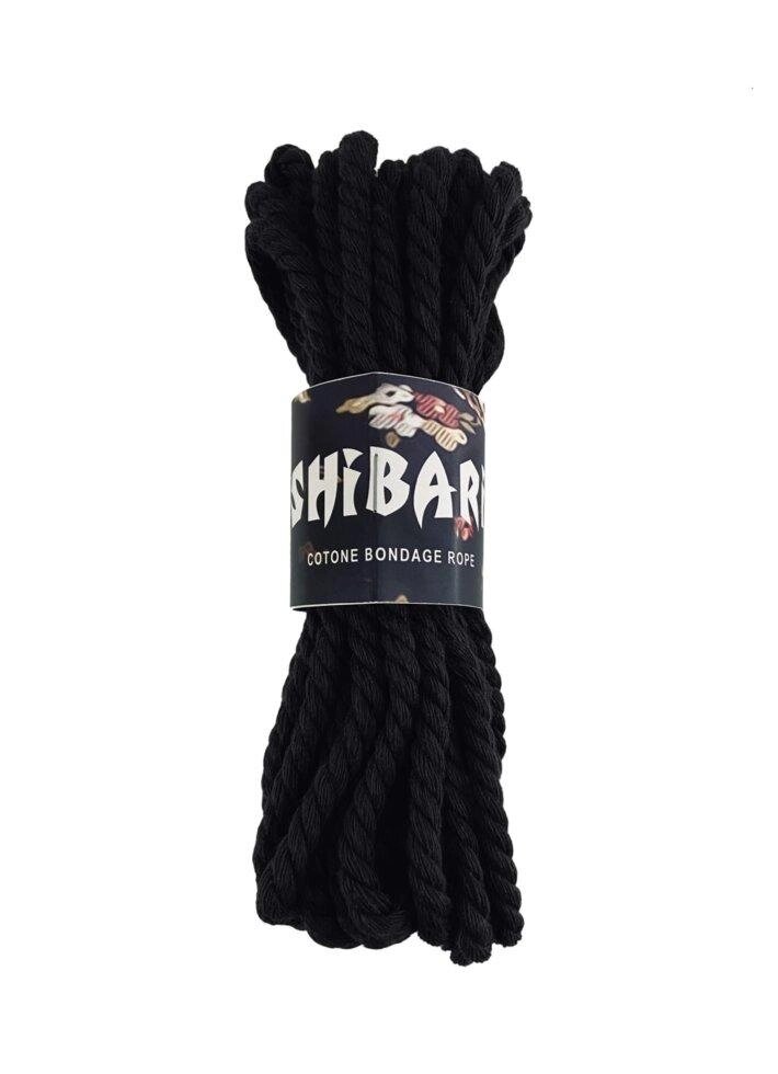 Бавовняна мотузка для шібарі Feral Feelings Shibari Rope, 8 м чорна від компанії Інтернет магазин Персик - фото 1
