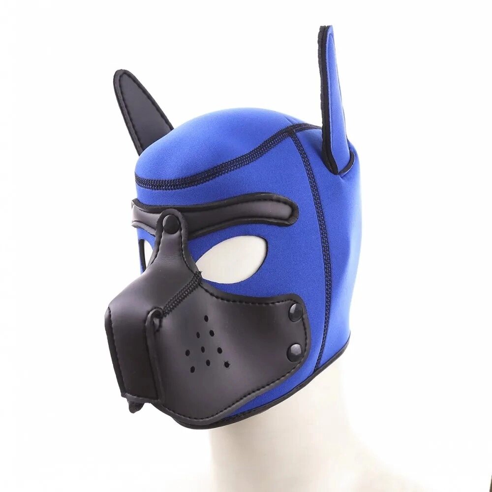 Бдсм маска собаки Be My Master Bondage Puppy Hood Blue від компанії Інтернет магазин Персик - фото 1
