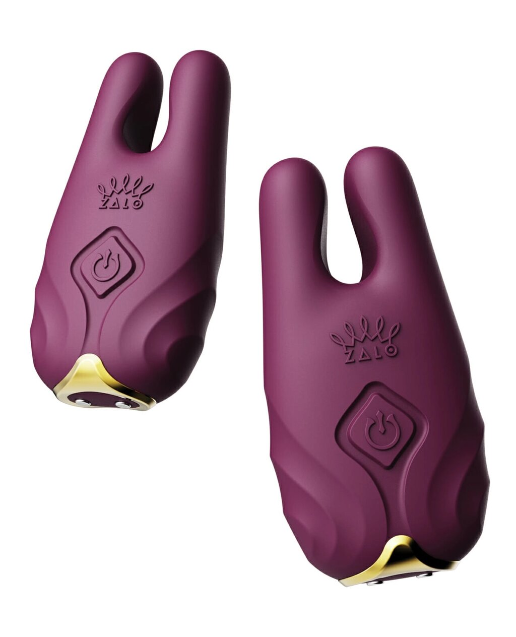 Бездротові вібруючі затискачі для сосків ZALO Nave Vibrating Nipple Clamps фіолетовий від компанії Інтернет магазин Персик - фото 1