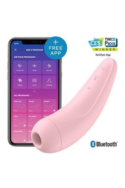 Безконтактний стимулятор клітора SATISFYER CURVY2 + PINK від компанії Інтернет магазин Персик - фото 1