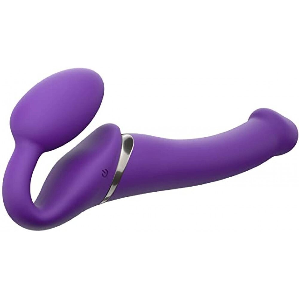 Безремневий страпон з вібрацією, Strap On Me - Strapless Vibrating, фіолетовий, 18 х 3.3 см від компанії Інтернет магазин Персик - фото 1