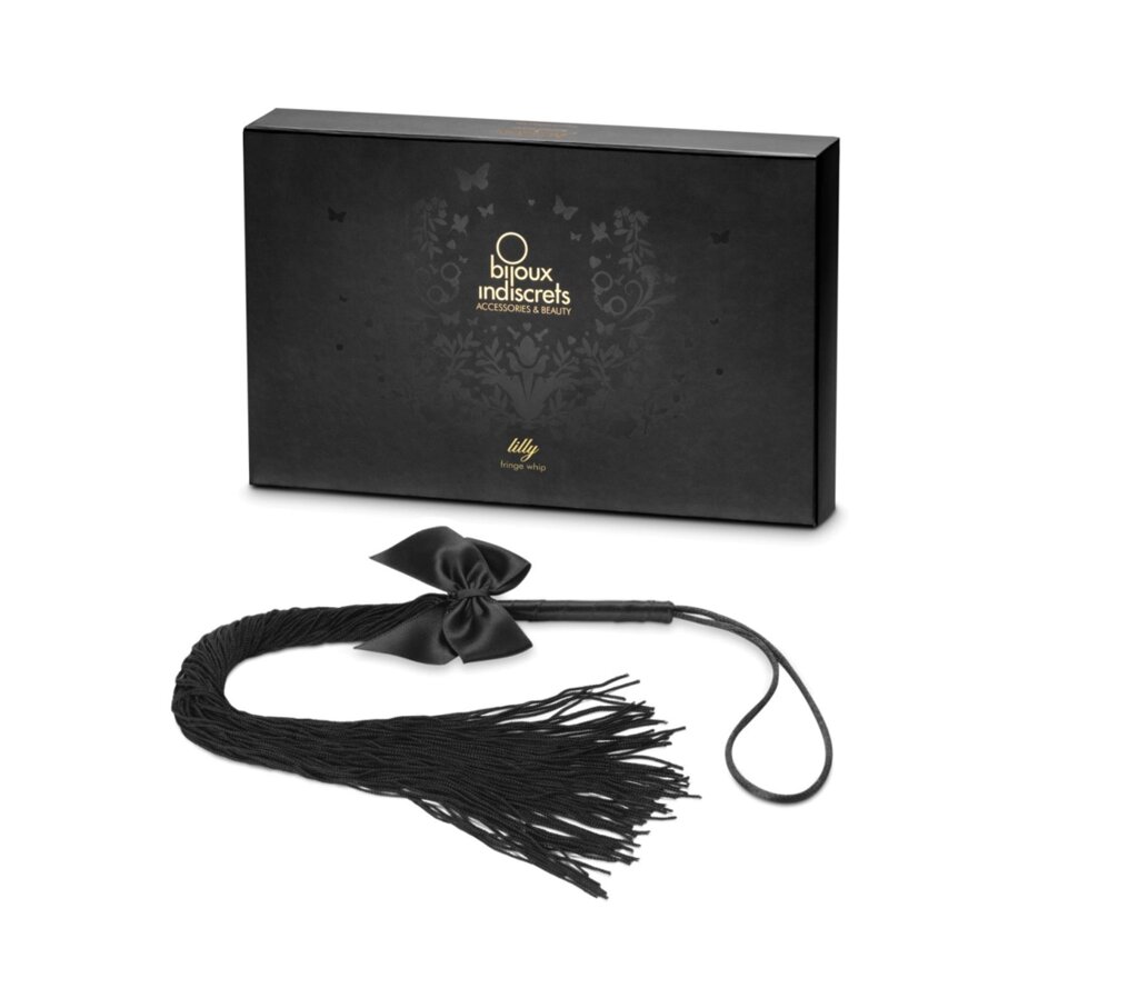 Bijoux Indiscrets - Lilly - Fringe Whip прикрашений шнуром і луком, в подарунковій обгортці від компанії Інтернет магазин Персик - фото 1