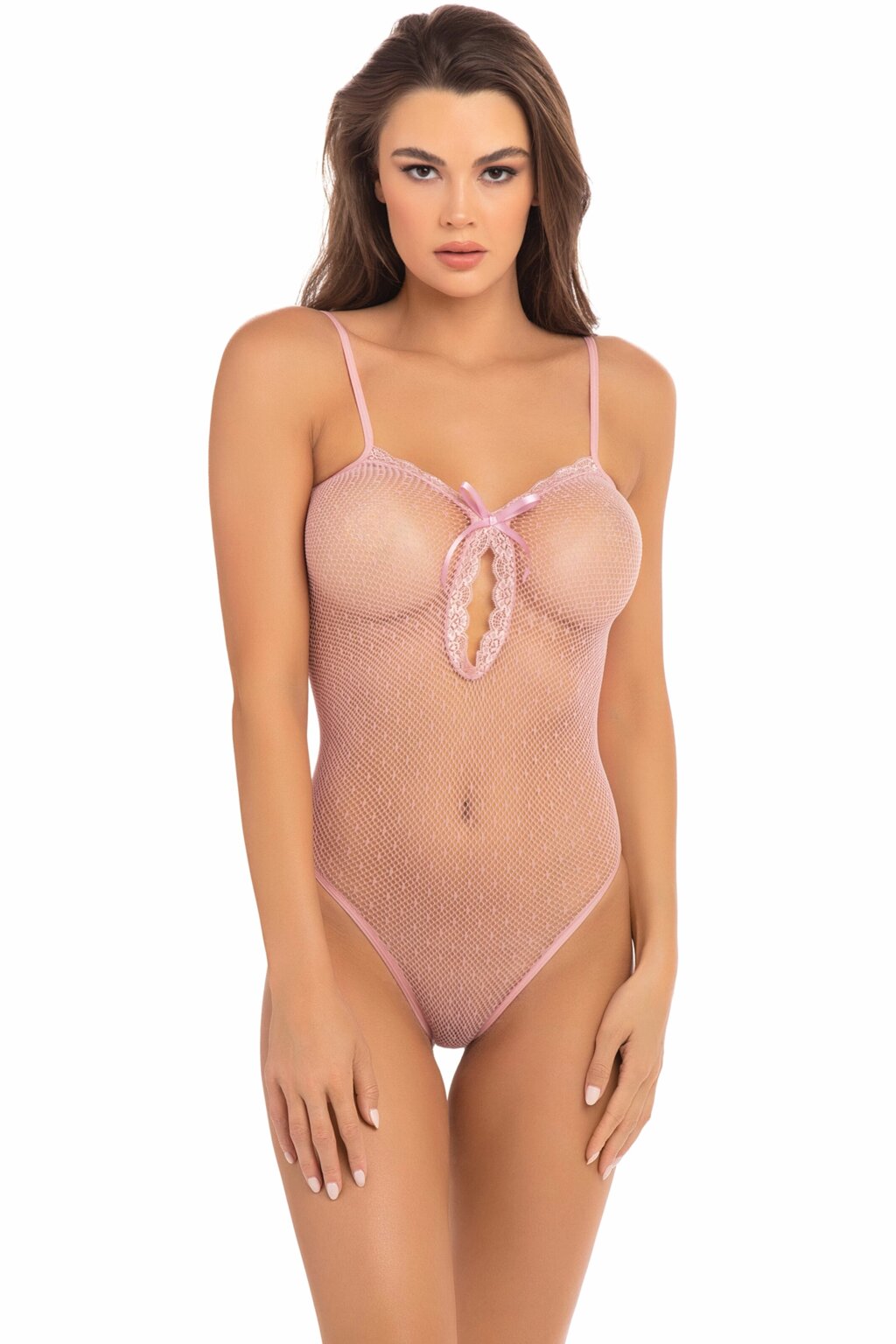 Боді в сітку UNDONE SEE THROUGH BODYSUIT PINK, OS від компанії Інтернет магазин Персик - фото 1