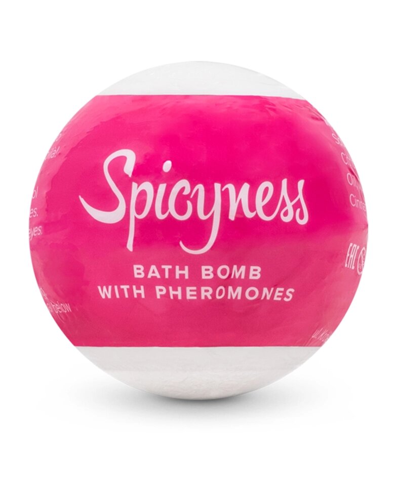 Бомба для ванни з феромонами Obsessive Bath bomb with pheromones Spicy від компанії Інтернет магазин Персик - фото 1