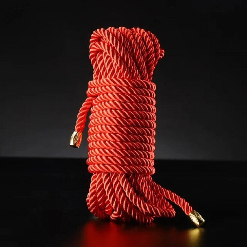 Бондажна мотузка Sevanda Lockink, конопляна, червона, 8м від компанії Інтернет магазин Персик - фото 1