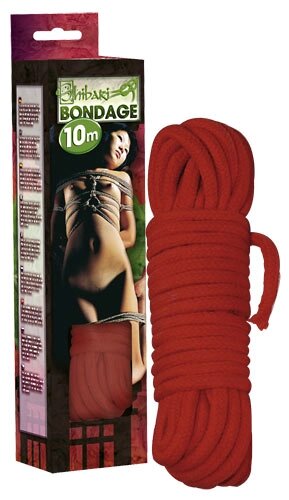 Бондажная мотузка червона (10 м) від компанії Інтернет магазин Персик - фото 1