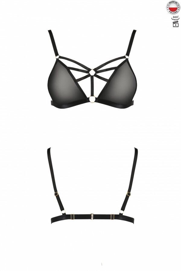 Бюстгальтер-стрепи MEGGY BRA black L / XL - Passion Exclusive від компанії Інтернет магазин Персик - фото 1