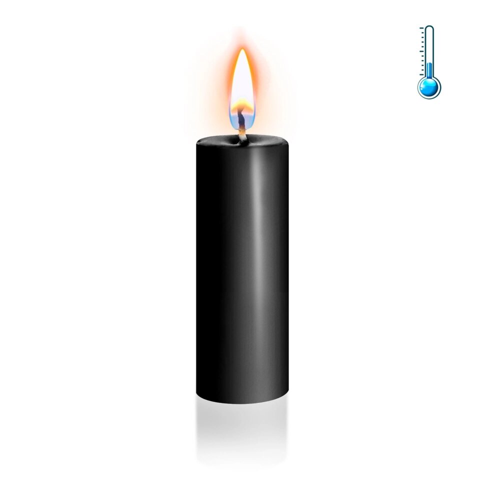 Черная свеча восковая Art of Sex низкотемпературная S 10 см від компанії Інтернет магазин Персик - фото 1