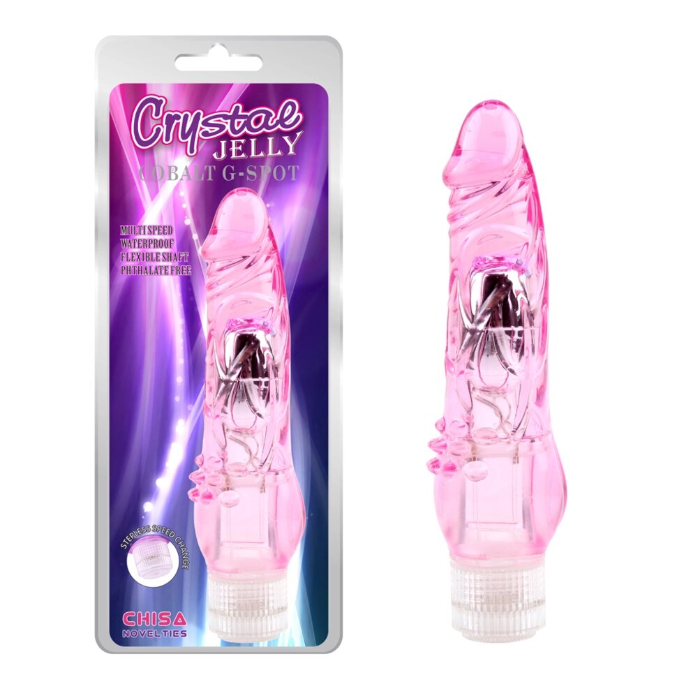 Chisa Crystal Jellie Pink Vibrator від компанії Інтернет магазин Персик - фото 1