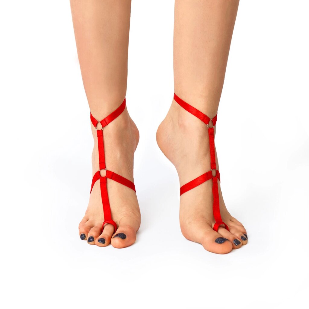 Чокер на 2 ноги мистецтво сексу - Стелія, Червоний колір від компанії Інтернет магазин Персик - фото 1