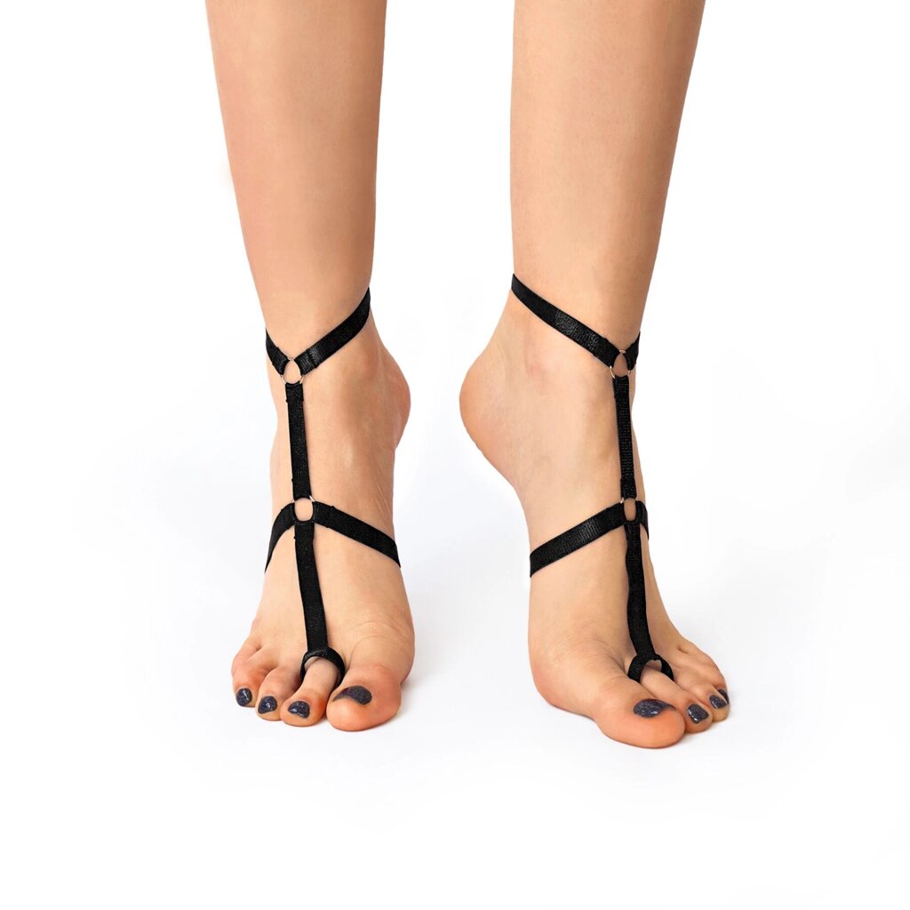 Чокер на 2 ноги мистецтво сексу - Стелія, Чорний колір від компанії Інтернет магазин Персик - фото 1