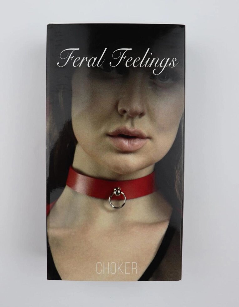 Чокер з колечком Feral Fillings - Choker червоний від компанії Інтернет магазин Персик - фото 1