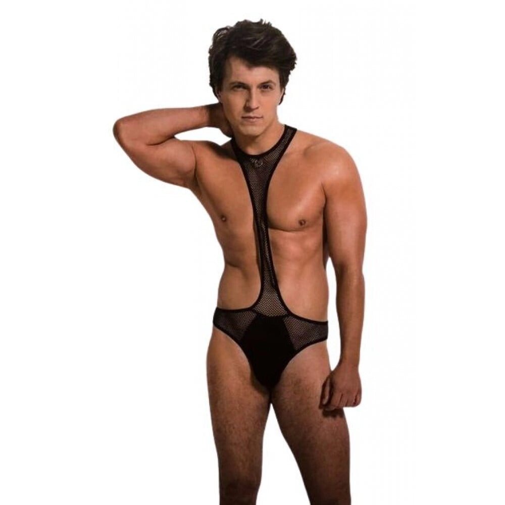 Чоловіче сексуальне боді L/XL Sunspice, в сіточку, чорне від компанії Інтернет магазин Персик - фото 1