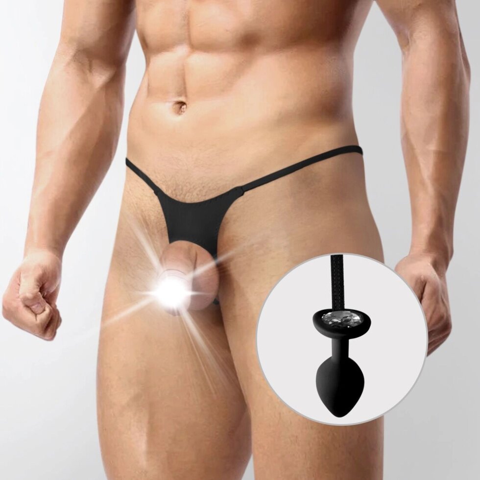 Чоловічі боягузи XS-2XL з силіконовим анальним трафіком Art of Sex -  Joni plug panties size L Black від компанії Інтернет магазин Персик - фото 1