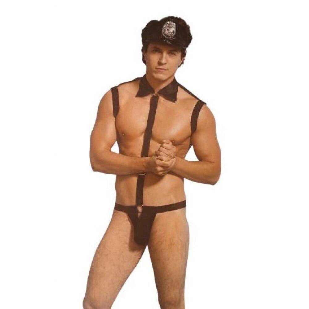 Чоловічий ігровий костюм поліцейського 2 предмета L / XL чорний Sunspice від компанії Інтернет магазин Персик - фото 1