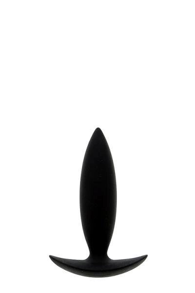 Чорна сліконовая анальна пробка BOOTYFUL XTRA SMALL 9см на 2,5 см від компанії Інтернет магазин Персик - фото 1