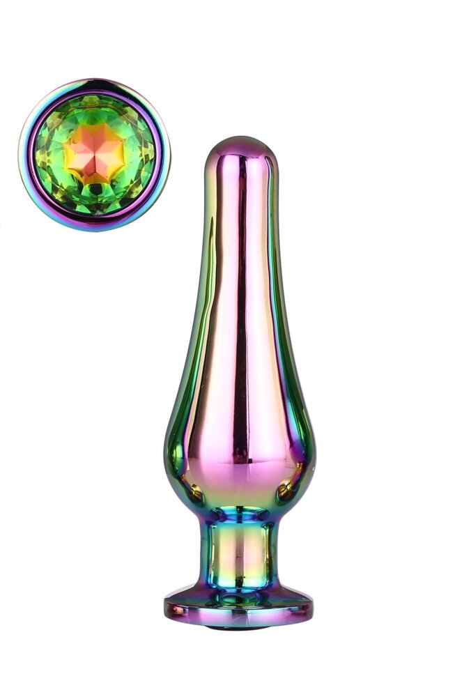 DT21821 Анальная пробка конической формы Dream Toys GLEAMING LOVE COLOURED PLEASURE PLUG M від компанії Інтернет магазин Персик - фото 1