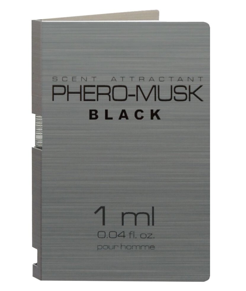 Духи з феромонами для чоловіків PHERO-MUSK BLACK, 1 ml від компанії Інтернет магазин Персик - фото 1