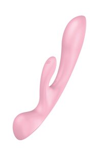 Подвійний вібратор кролик satisfyer triple OH PINK