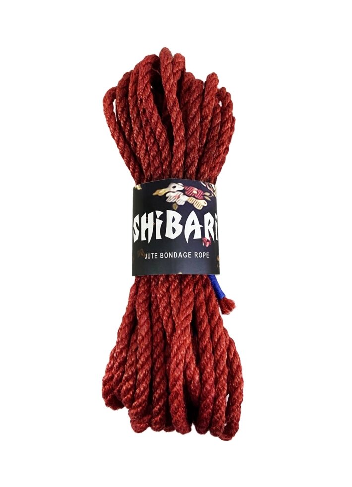 Джутова мотузка для шібарі Feral Feelings Shibari Rope, 8 м червона від компанії Інтернет магазин Персик - фото 1
