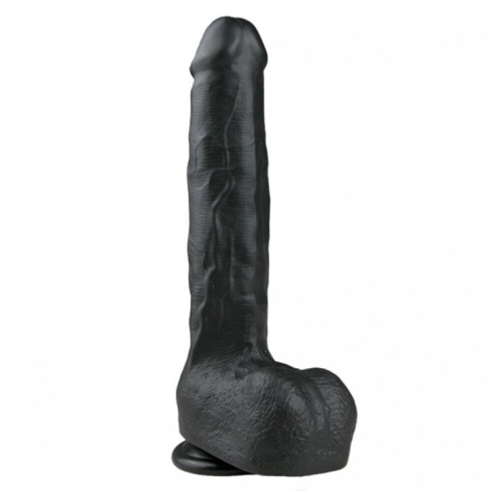 Easytos реалістичний фалоімітатор чорний 29,5 см. Дилдо від компанії Інтернет магазин Персик - фото 1