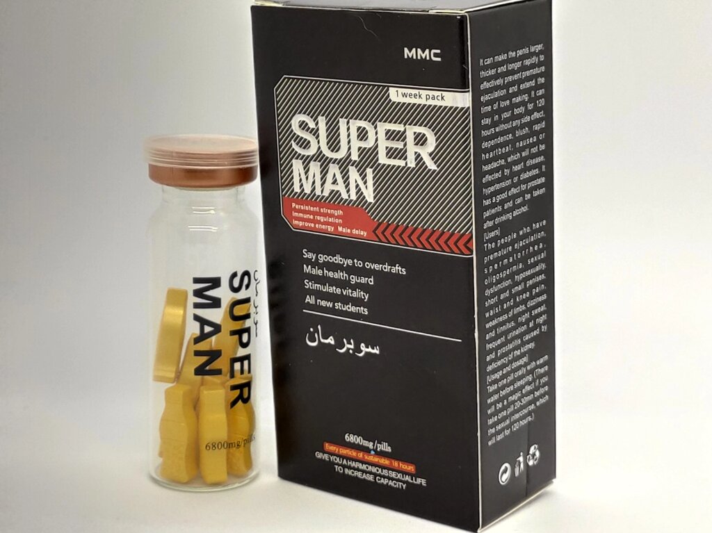 Ефективний препарат для потенції Супер Мен Superman 10 таблеток від компанії Інтернет магазин Персик - фото 1
