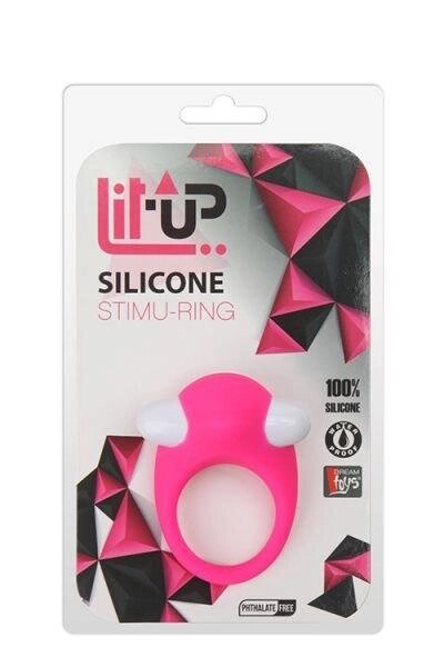 Ерекційне кільце LIT-UP SILICONE STIMU RING 6 PINK від компанії Інтернет магазин Персик - фото 1