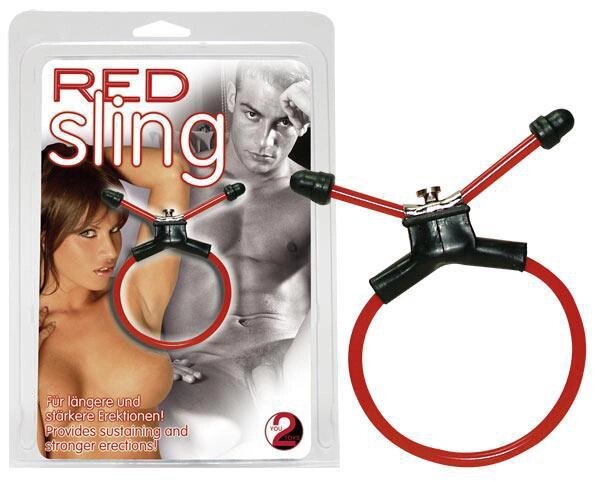 Ерекційне кільце Red Sling від компанії Інтернет магазин Персик - фото 1