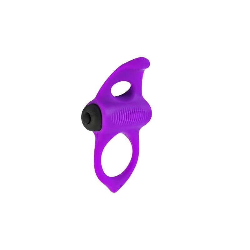 Ерекційне кільце, з вібрацією , фіолетове від компанії Інтернет магазин Персик - фото 1