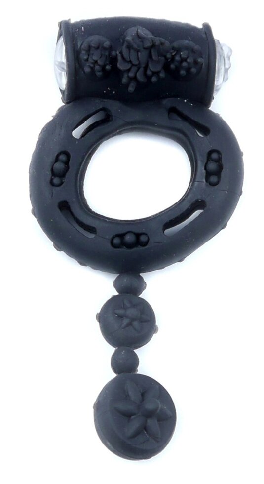 Ерективне кільце Vibro BOSS Vibrating Cock Ring with balls Black, BS6700044} від компанії Інтернет магазин Персик - фото 1